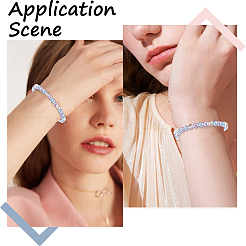 5 couleurs perles acryliques transparentes&nbsp;MACR-PA0001-03A-01