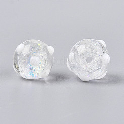 Нити из фольгированных бусин лэмпворк ручной работы&nbsp;FOIL-T008-02A