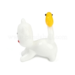 Ornements miniatures en verre fait main de la série animale&nbsp;LAMP-Q005-10C