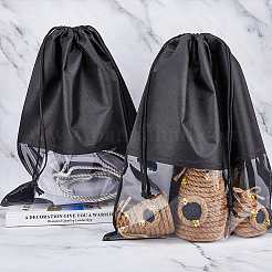 Сумки для хранения обуви из нетканого материала с видимым окошком ABAG-WH0045-13A