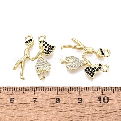 Valentinstag Messing Micro Pave Zirkonia Anhänger&nbsp;KK-Q072-14G
