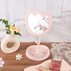 Espejo de maquillaje de escritorio de plástico ABS con forma de tulipán&nbsp;MRMJ-WH20005-23A