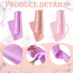 15 м полиэстеровая атласная лента 3 цветов&nbsp;OCOR-TA0002-43