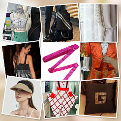 Отделка из полиэстера и пайеток OCOR-WH0085-65B