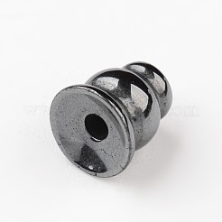 Гладкая гальванических немагнитная синтетический гематит буддийские шарики G-I175-33