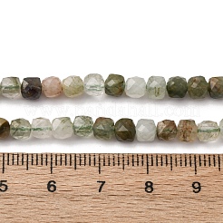 Нити бусин из натурального рутилированного кварца G-RM2025-C22-C