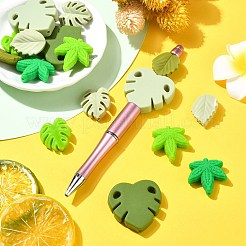 16 шт. 8 силиконовых бусины в виде листьев&nbsp;SIL-CJ0001-73