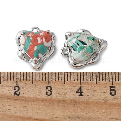Messing Glas Anhänger / charms&nbsp;KK-D355-01P