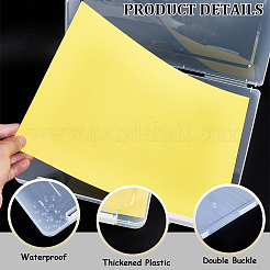 Прозрачные пластиковые упаковочные коробки с откидной крышкой&nbsp;AJEW-WH20060-90A