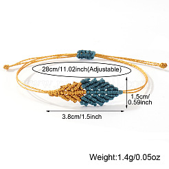 Braccialetti intrecciati in cordoncino cerato fatti a mano per le donne&nbsp;WF3570-1
