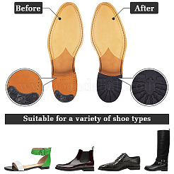 Ahademaker 60 pièces 3 style chaussures en caoutchouc antidérapantes semelle de talon inférieure&nbsp;FIND-GA0002-48