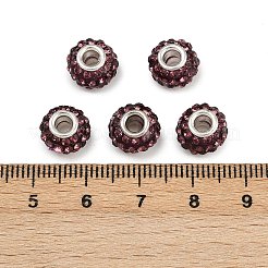 Бусины со стразами из смолы CPDL-H001-10x7mm-5