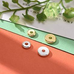 48 Stück 2 Größe 2 Farben Messing Spacer Beads Set&nbsp;KK-LS0001-03