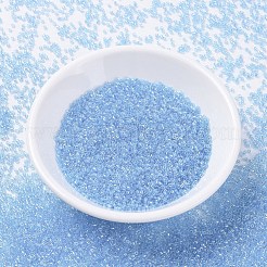 MIYUKIデリカビーズ  シリンダー  日本製シードビーズ  11/0  （db1890)透明スカイブルー光沢  1.3x1.6mm  穴：0.8mm  約2000PCS /ボトル  10 G /ボトル&nbsp;SEED-JP0008-DB1890
