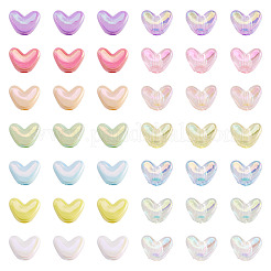 112 шт. 14 стиля УФ-покрытие прозрачные и непрозрачные акриловые бусины&nbsp;MACR-TA0002-32