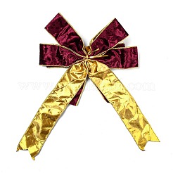 Décorations de noël en velours avec gros nœud papillon&nbsp;AJEW-M041-02A
