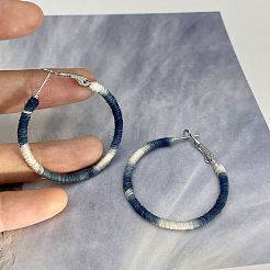 Серьги-кольца из полиэфирного сплава FS-WGF51EC-01