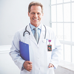 10 шт. 5 стиля акриловых значков на катушках&nbsp;HJEW-FH00218