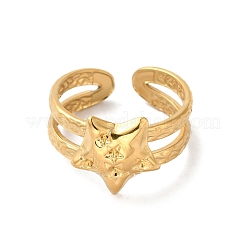 Ионное покрытие (ip) 304 нержавеющая сталь открытая манжета кольцо выводы RJEW-H212-08G