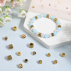 60шт 6 стиля европейские бусины из сплава в тибетском стиле TIBEB-SP0001-06