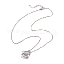 3 шт. 3 размера 304 нержавеющая сталь макраме мешочек пустой держатель для камней изготовление ожерелья&nbsp;NJEW-JN05240