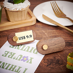 2 комплект настольных деревянных ценников AJEW-FG0002-86