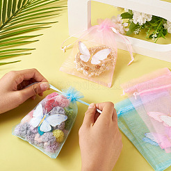 20 шт. двухцветные мешочки из органзы с завязками&nbsp;OP-TA0001-11