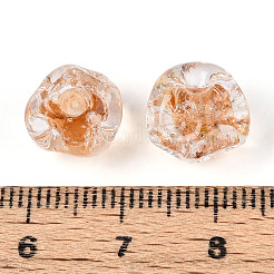 Ручной работы бусины фольги FOIL-T007-01E