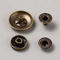 4 x Druckknopf aus Legierung&nbsp;BUTT-WH0036-01H-AB