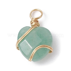 Подвески из медной проволоки из натуральных и синтетических драгоценных камней&nbsp;PALLOY-JF02315