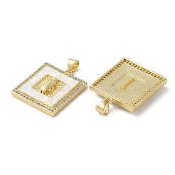 Латунные микро проложить кубического циркония подвески&nbsp;KK-D057-09G