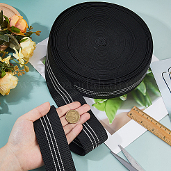 25 м плоский полипропиленовый полосатый эластичный шнур/лента&nbsp;EC-FH0001-01A