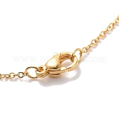 Колье из полимерной глины и стразов BJEW-B078-05G