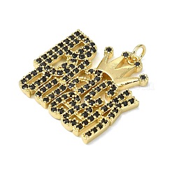Ottone micro spianare pendenti zirconi&nbsp;KK-H270-07E-01