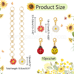 Маркеры запирающих петель и счетчики цепочек для вязания бисерных звеньев HJEW-AB00546