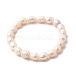 Браслеты из натуральных пресноводных жемчугов для женщин BJEW-JB12302