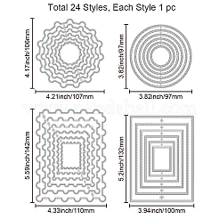 Углеродистая сталь разрезает трафареты DIY-WH0309-2107