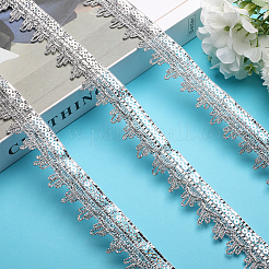 Блестящая кружевная отделка с металлическими пайетками OCOR-WH0073-04C