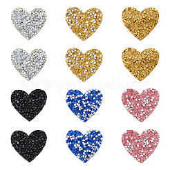 Parches termoadhesivos de poliéster con rhinestone para planchar&nbsp;FIND-TA0002-53B