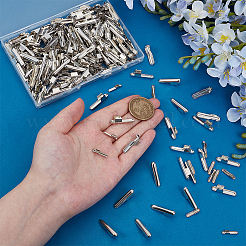 300 шт. 2 стиля железных складных обжимных наконечников&nbsp;FIND-ME0002-97