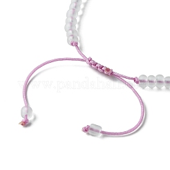 Bracciale da donna con perline intrecciate con semi di vetro&nbsp;BJEW-JB09657