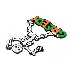 Большие подвески из дерева с односторонним принтом&nbsp;WOOD-I010-04B