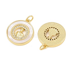 Pendentifs en laiton zircon cubique transparent&nbsp;CU-CBA9482-05G-01
