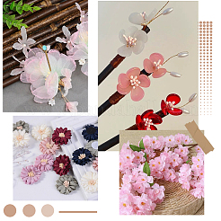 6 Bündel künstliche Gipsblumenherzen&nbsp;DIY-GF0014-11A