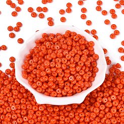 Cuentas de semillas de vidrio de colores opacos&nbsp;SEED-Q042-01A-D04