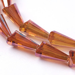 Гальванические стеклянные бусины EGLA-R014-M