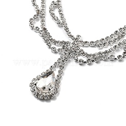 Catena per capelli in lega di strass&nbsp;LS-OHAR-M044-02C-S