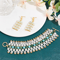 1 нить квадратные бусины из натурального кварцевого кристалла горного хрусталя&nbsp;G-NB0005-55