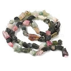 Необработанные грубые натуральные цветные турмалиновые бусины нити G-M453-C09
