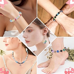 600 шт. 24 разных стилей прозрачные стеклянные бусины&nbsp;GLAD-YW0005-75